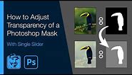 How to Adjust Transparency of a Photoshop Mask (With Single Slider)