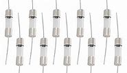 Fielect 10Pcs Glass Tube Fuses Axial with Lead Fast-Blow Fuse 5x20mm 1A 250V for Replacing or Repairing Many Home Electronics (F1A)