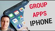 🤔 How to GROUP APPS on iPhone?