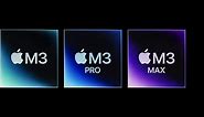 Apple presenta M3, M3 Pro e M3 Max, i chip più avanzati per un personal computer