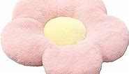 Cute Flower Cushion Plush Floor Pillow Casual Comfortable Pillow Office Living Room Bed Decoration Cushion Simple Room Decoration (40cm, Pink)