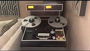 Ampex ATR-102 professional reel to reel playing Analogue Productions master tape