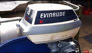 1985 Evinrude 4 hp outboard motor 2 stroke (dwusuw)