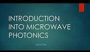 EE2FH3: Introduction Into Microwave Photonics