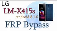 LG X4 Plus LM-X415S Frp Bypass Easy Method | Android 8.1.0 | Gsm Pros Team