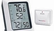 ThermoPro TP60 Digital Hygrometer Indoor Outdoor Thermometer Wireless Temperature and Humidity Gauge Monitor Room Thermometer with 500ft/150m Range Humidity Meter