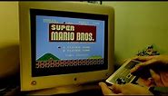 Gaming on CRT | NES | Super Mario Bros | Apple Studio Display 21inch CRT Monitor