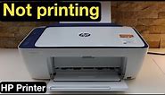 HP Printer Not Printing !!