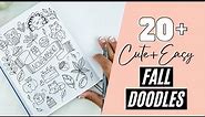 Easy Fall Doodles Ideas | Autumn doodle with me