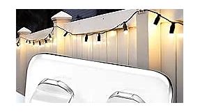 Hooks for Outdoor String Lights Clips: 26Pcs Heavy Duty Light Hook with Waterproof Adhesive Strips - Outside Clear Cord Holders for Hanging Christmas Lighting – Outdoors Sticky Clip
