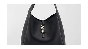 Saint Laurent Le 5A7 Large YSL Shoulder Hobo Bag in Smooth Leather