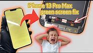 iPhone 13 Pro Max green screen fix
