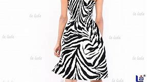 LA LEELA Women's Plus Size Beach Dress Tube Sun Dresses for Women Printed E