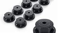OZCO 56621 1-1/2-inch Hex Cap Nut, (10 per Pack), Black