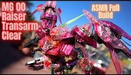 MG 00 Raiser Trans Am Clear (The Gundam Base limited) - ASMR Full Build - in 15 mins