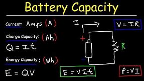 Battery Capacity - Amp-Hours, mAh, and Watt-Hours