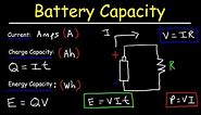 Battery Capacity - Amp-Hours, mAh, and Watt-Hours