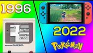 Evolution of Pokémon Games 1996 to 2022