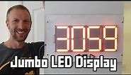 Create your own LARGE 7-segment LED display!