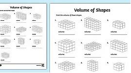 Find the Volume of Shapes - Volume Worksheet