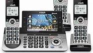 VTech IS8251-3 Business Grade 3-Handset Expandable Cordless Phone for Home Office, 5" Color Display,Programmable Short Cut Keys, Smart Call Blocking,Answering System,Bluetooth Connect to Cell,IS8251-3