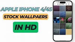 Apple Iphone 4/4S Stock Wallpapers in 4k