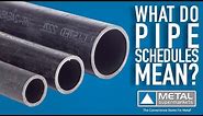 What Do Pipe Schedules Mean? | Metal Supermarkets