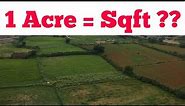 How many Square Feet in a Acre | 1 Acre | Square feet in Acre | 1 Bigha | 1 Acre equal to sqft