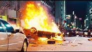 FAST and FURIOUS: TOKYO DRIFT - City Chase / Han Dies (RX7 & EvoX vs 350Z & 350Z) #1080HD