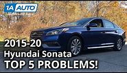 Top 5 Problems Hyundai Sonata Sedan 7th Generation 2015-20