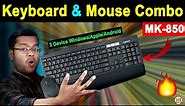 Best Bluetooth Keyboard and Mouse Combo Logitech MK 850 Unboxing and Review After 1 Month | MK 850
