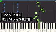 Astronomia EASY piano tutorial with free MIDI! (1 min)