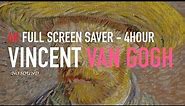 4K UHD Vincent Van Gogh Paintings 16:9 4hour Screen Saver Art Wall