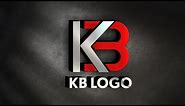 KB logo design || How to make kb logo || Pixellab logo design tutorial || pixellab
