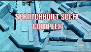 Scratch built sci- fi complex for 28mm game play