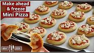 PIZZA BITES! Make Ahead & Freeze PIZZA recipe! Mini Pizzas / Snack Pizzas