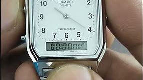 Casio AQ-230-7B Vintage Classic Analog Digital Watch