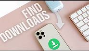 How to Find Downloads on iPhone (tutorial)