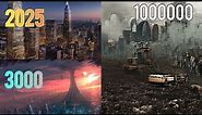 Future of New York City (2025 - 1,000,000) Timelapse