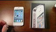 White iPhone 4 (16GB) unboxing