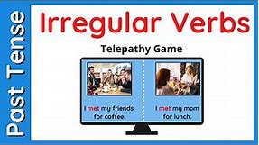 Irregular Verbs Activity | Past Tense