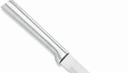 Rada Cutlery Serrated Steak Knife Stainless Steel Blade With Aluminum Made in USA, 7-3/4 Inches, Silver Handle