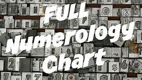 FULL Numerology Chart Overview & How to Get the Numbers