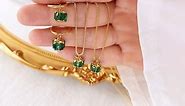 Necklace and Earring 18K Gold Plated Jewelry Set