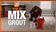 How to Mix Grout | Tile Projects | The Home Depot