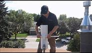HDTV Antenna Roof Installation with proper grounding