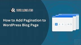 How to Add Pagination in Wordpress Blog Page