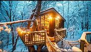 Unique & Cozy Winter Getaways (Treehouse, A-frame, Log Cabin)