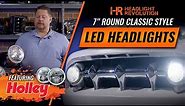The BEST 7" Round Sealed Beam LED Headlight for Classic Cars | Holley RetroBright Headlights