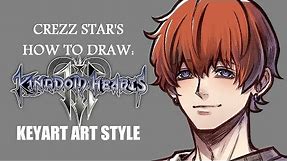 [ TUTORIAL STREAM ] How to draw Kingdom Hearts style [ CREZZ STAR ]